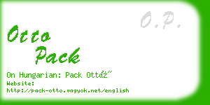 otto pack business card